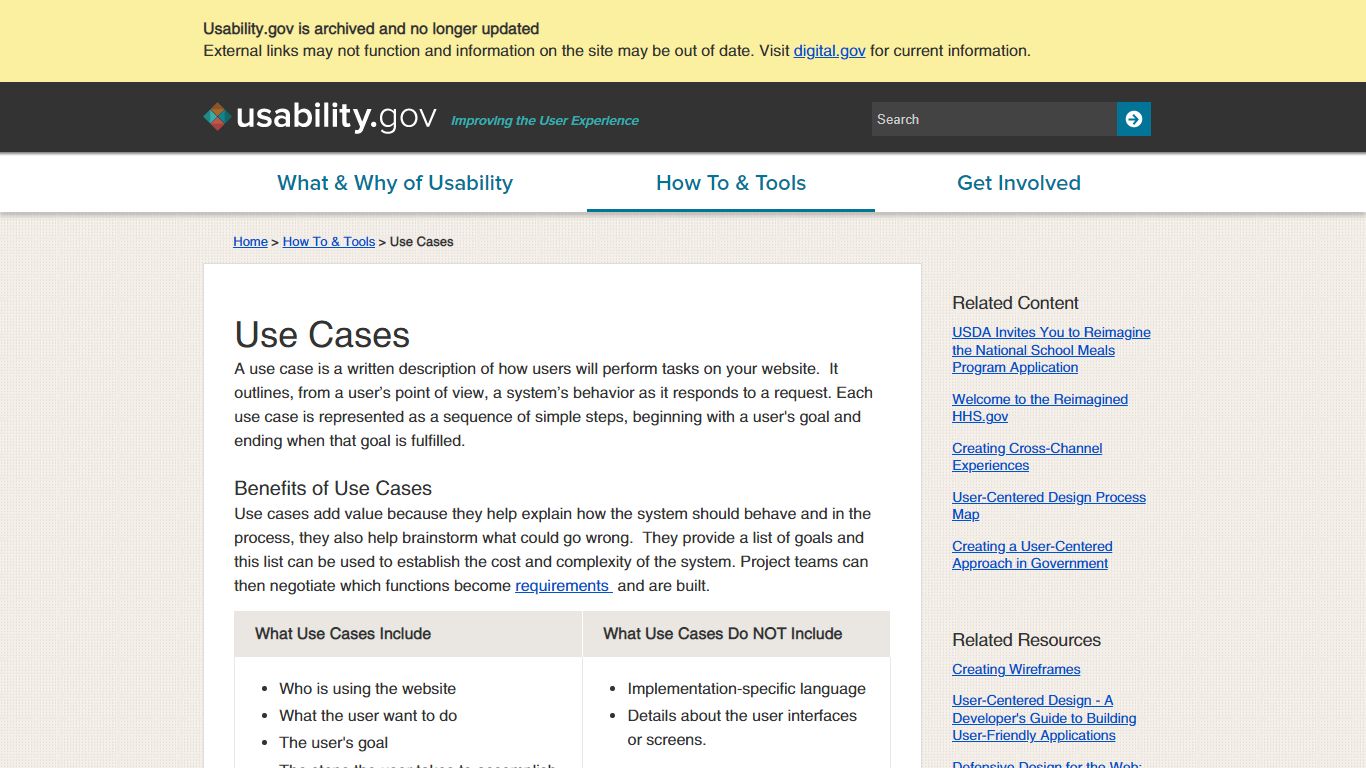 Use Cases | Usability.gov